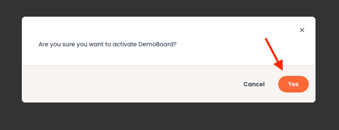 Activate DemoBoard Step 2