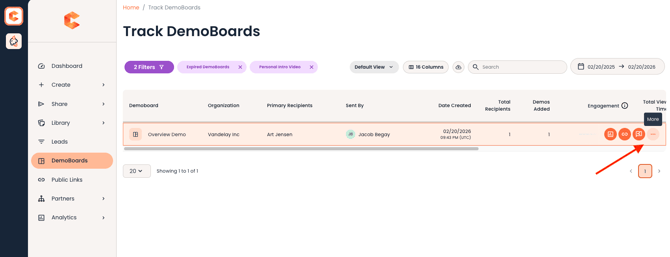 Manually Expire or Active DemoBoards Step 1