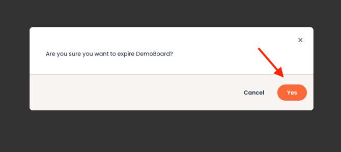 Manually Expire or Active DemoBoards Step 3
