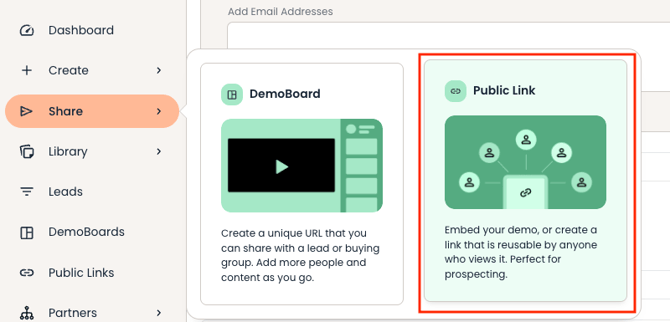Share > Public Linkss