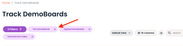 Track DemoBoards Remove Test