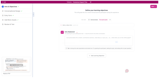 talkable-intro-objectives